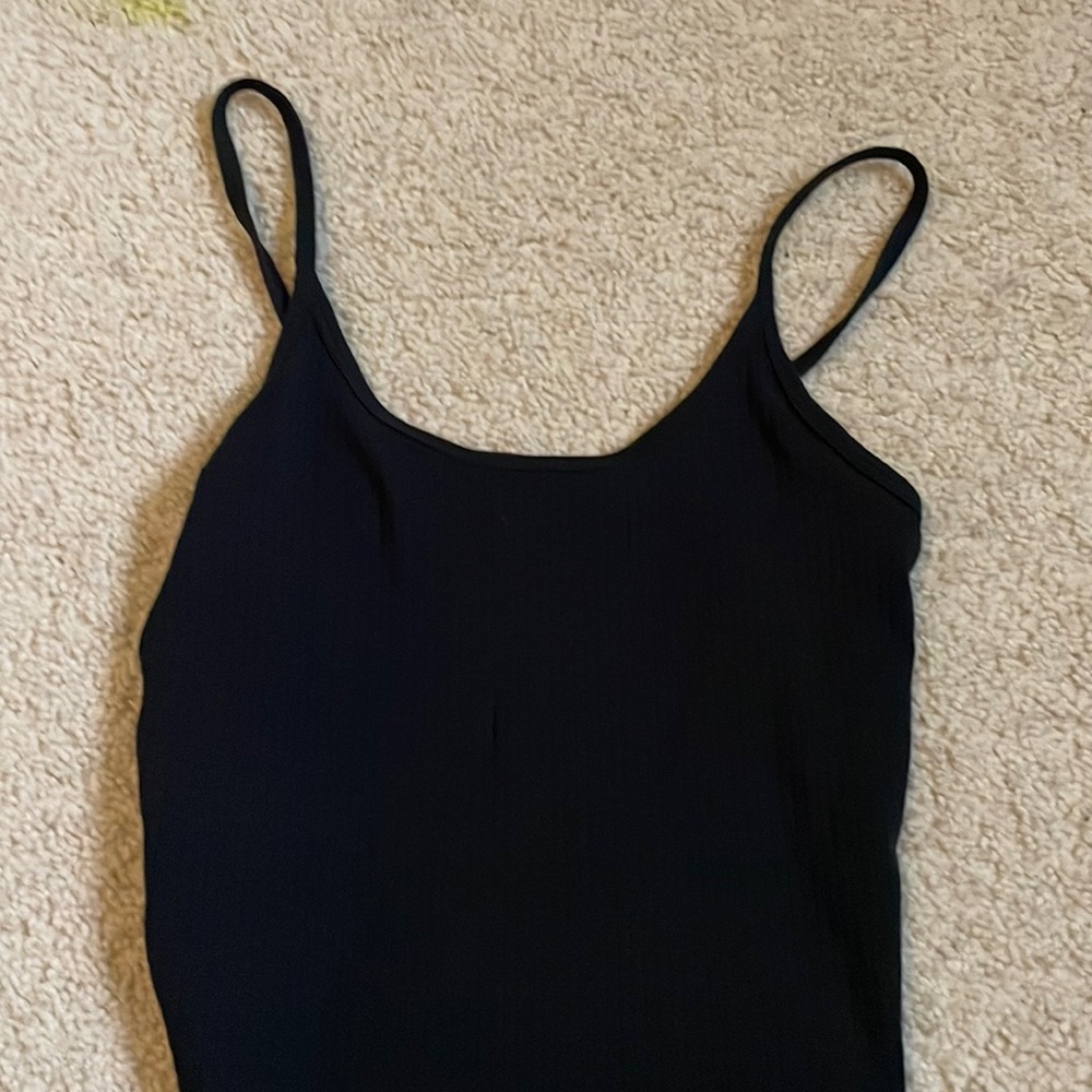 Basic black tank top